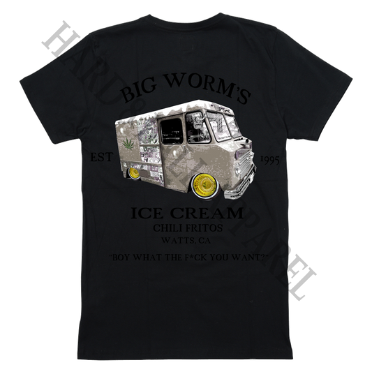 Big Worm Ice Cream Sales in Watts CA T shirt